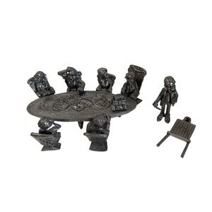 Boyd Perry Pewter Corporate Office Board Stock Meeting Diorama Figurine Vignette